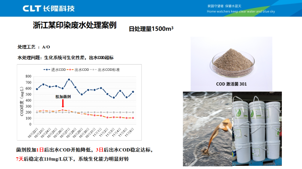 COD降解案例-浙江印染废水