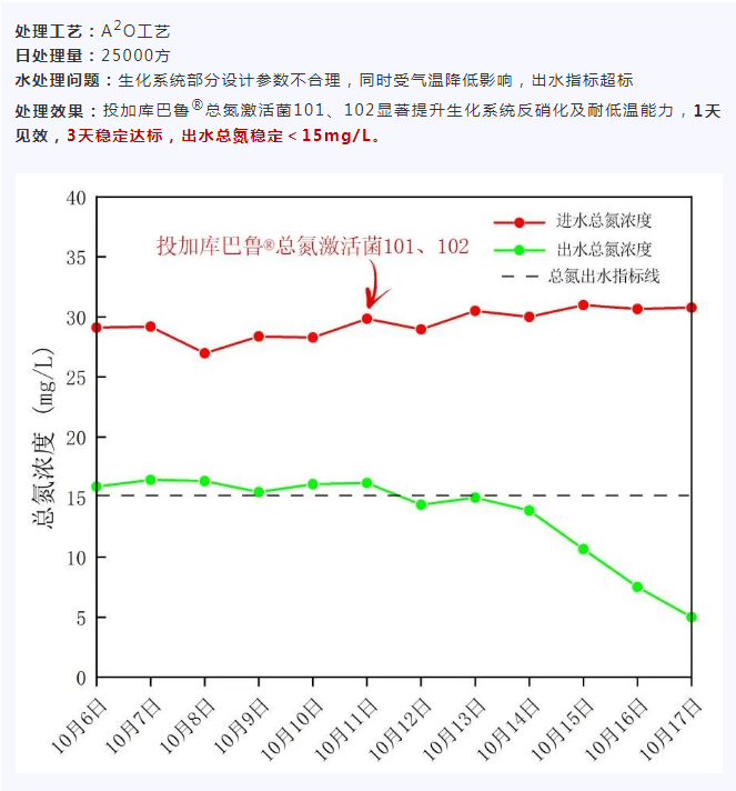 吉安市某生活污水厂废水总氮项目